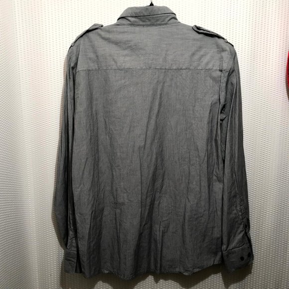 B'52 Men's Button Down Shirt blue Pin Stripe Size XL - Picture 2 of 9